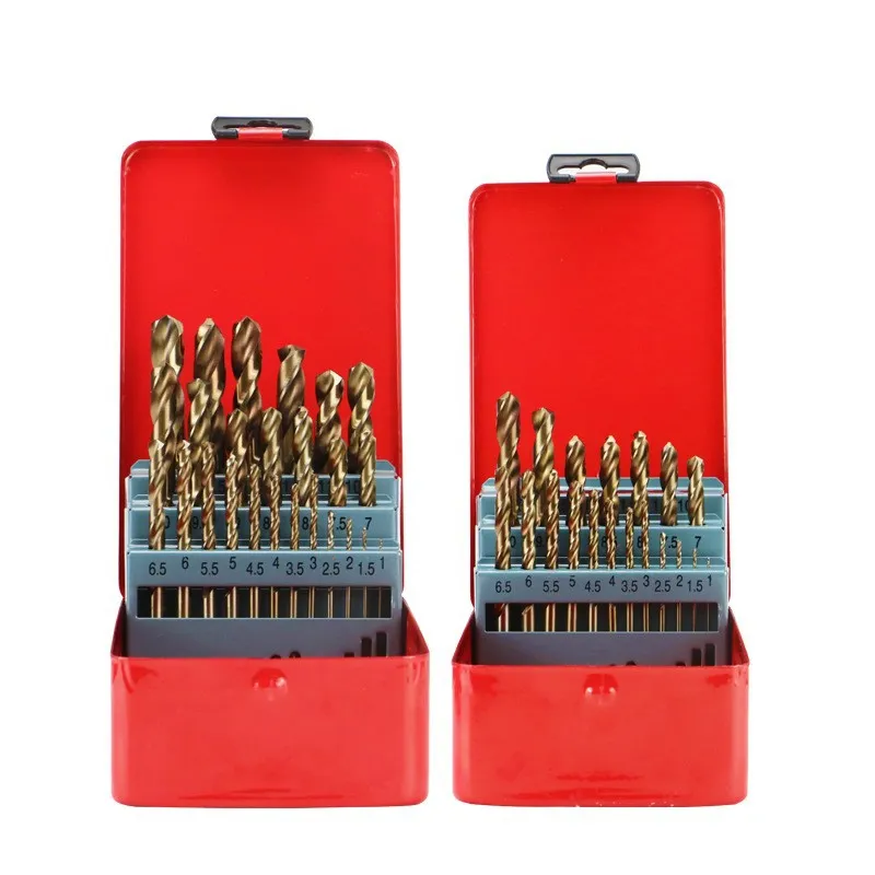Cobalt Straight Shank Twist Drill Bit Set