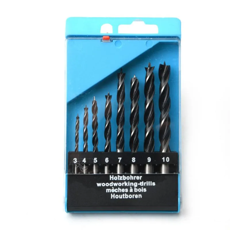 8pcs Metric Brad Point Wood Drill Bit Set