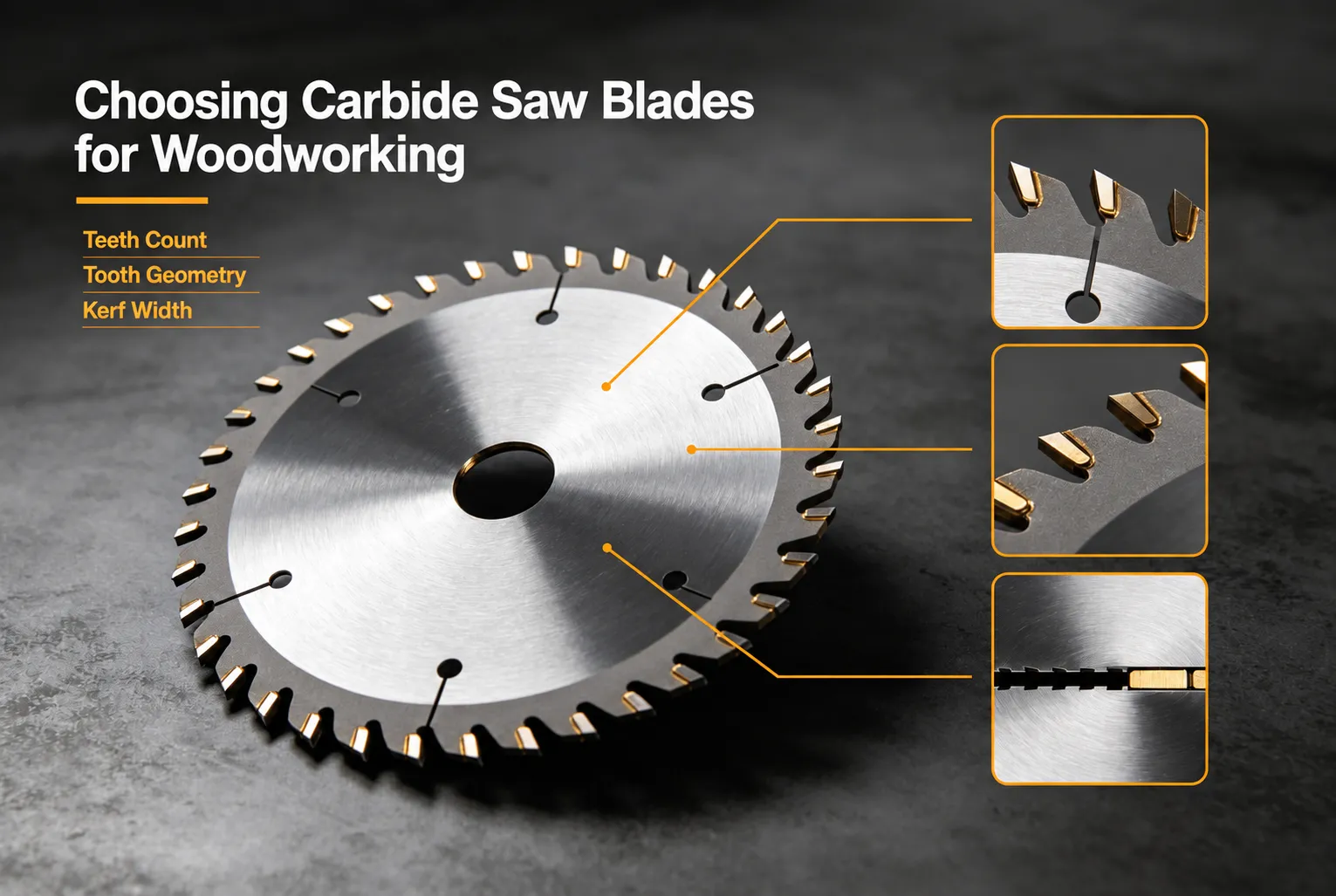 How to Choose a TCT Saw Blade for Wood: Tooth Count, Tooth Geometry and Kerf